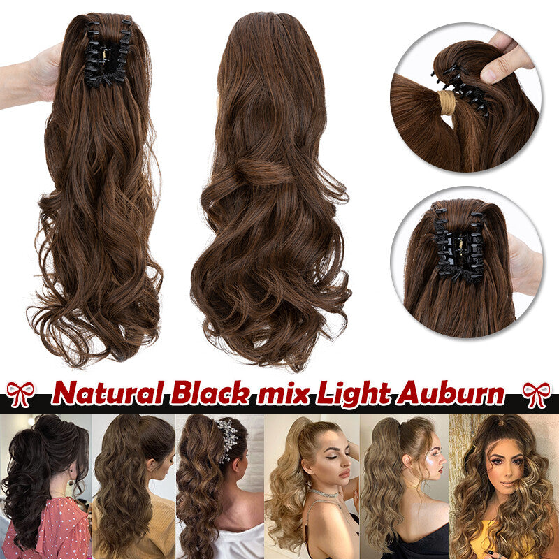 Claw On Ponytail Hair Extension - Human Hair Clip-In Style & Length Options