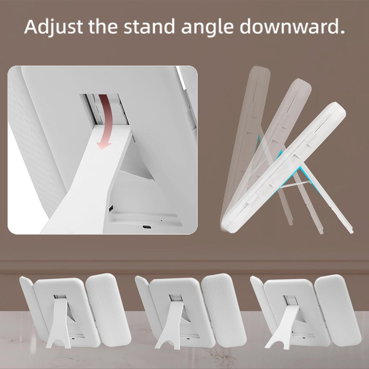 Tri-Fold Lighted Makeup Mirror with Magnification - Portable Dimmable Vanity