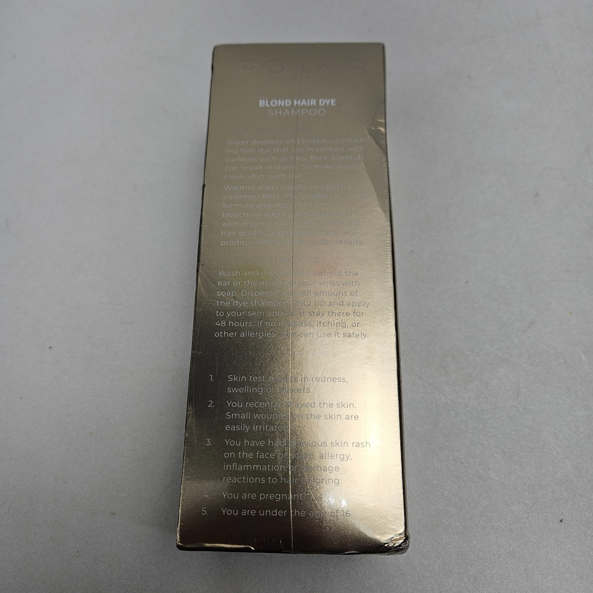 Blonde Hair Dye Shampoo Rich Color Care 200ml Non-Toxic Gold