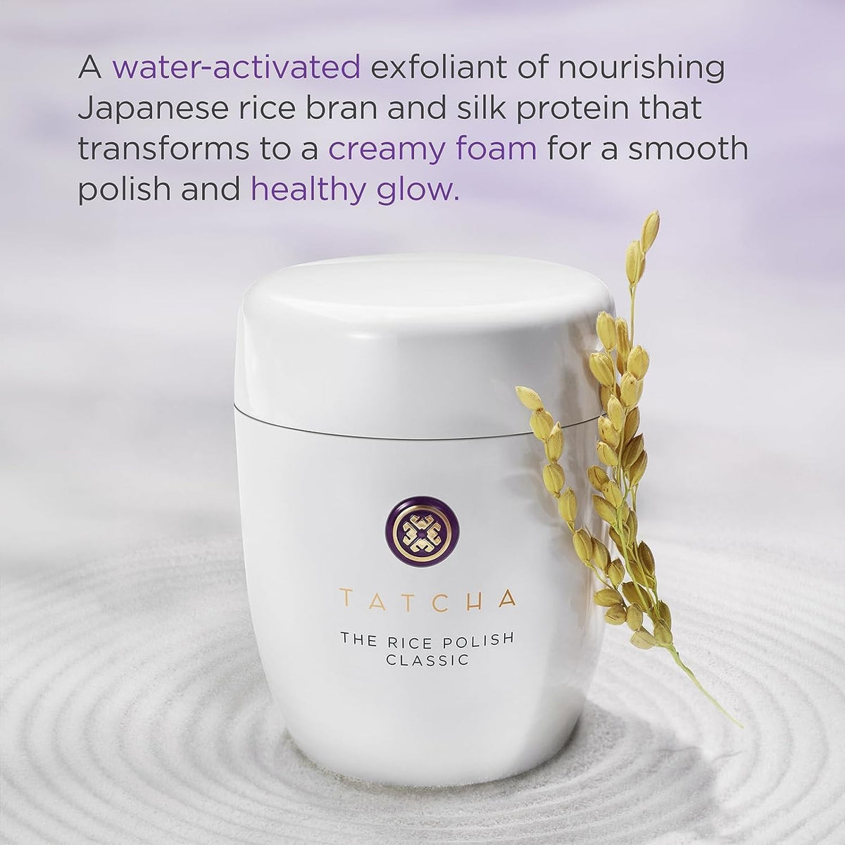 Tatcha The Rice Polish Classic Non-Abrasive Exfoliator Dry Skin 2.1 oz