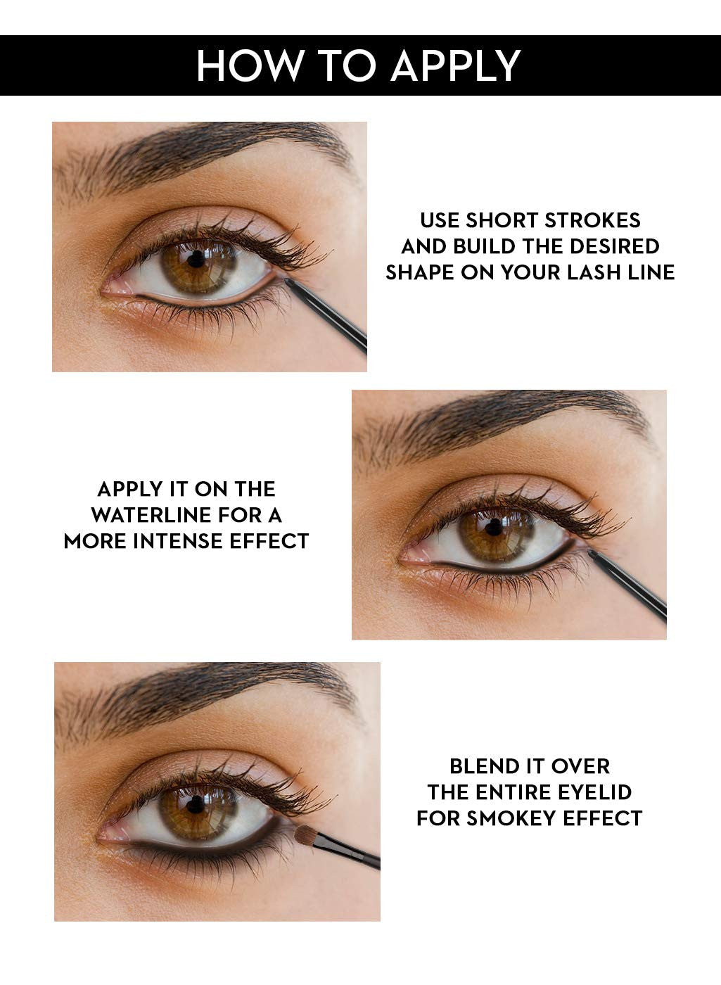 Long-Lasting Black Kajal Eyeliner - Waterproof, Smudge-Resistant, Twist-Up Design