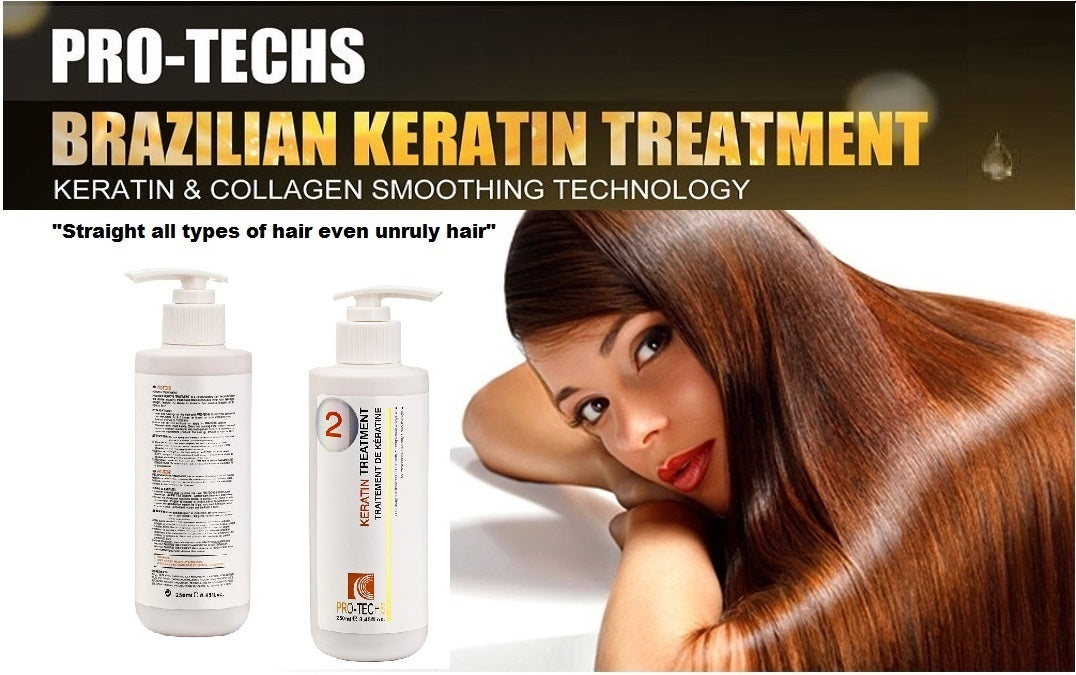 Keratin Hair Treatment Liquid - Formaldehyde-Free, 8.45 oz for All Hair Types