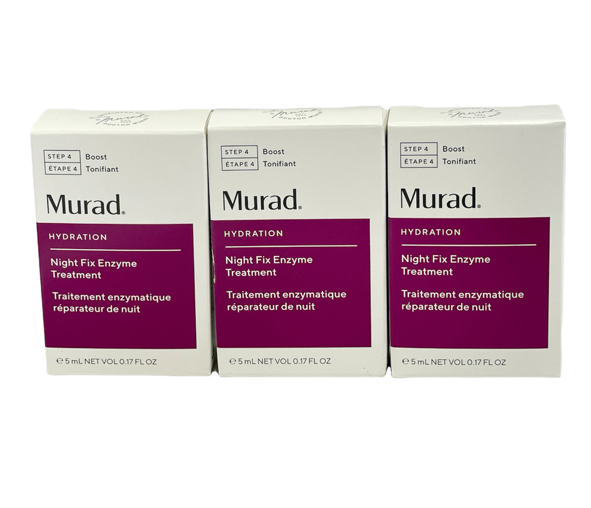 Murad Hydration Night Fix Enzyme Treatment - 5ml, Pack of 3