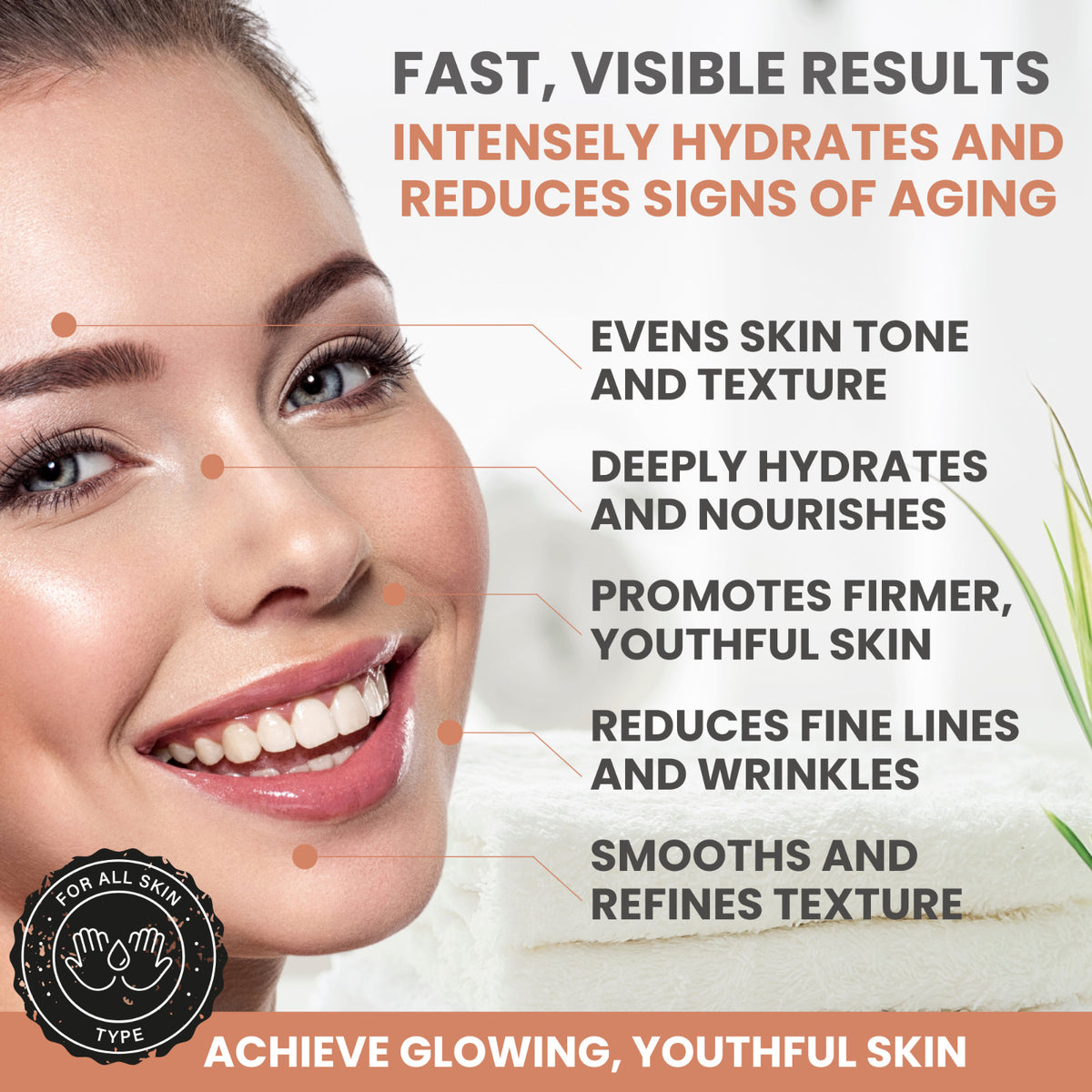 Vitamin C Face Cream - Brightens, Hydrates & Firms, 1.7 oz