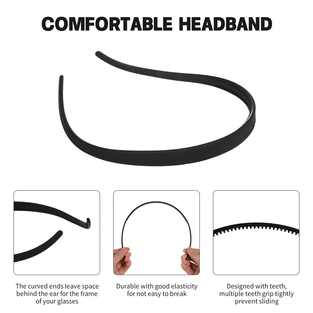JasperKino 6Pcs No Pressure Headache 1 Count (Pack of 6), Matte -