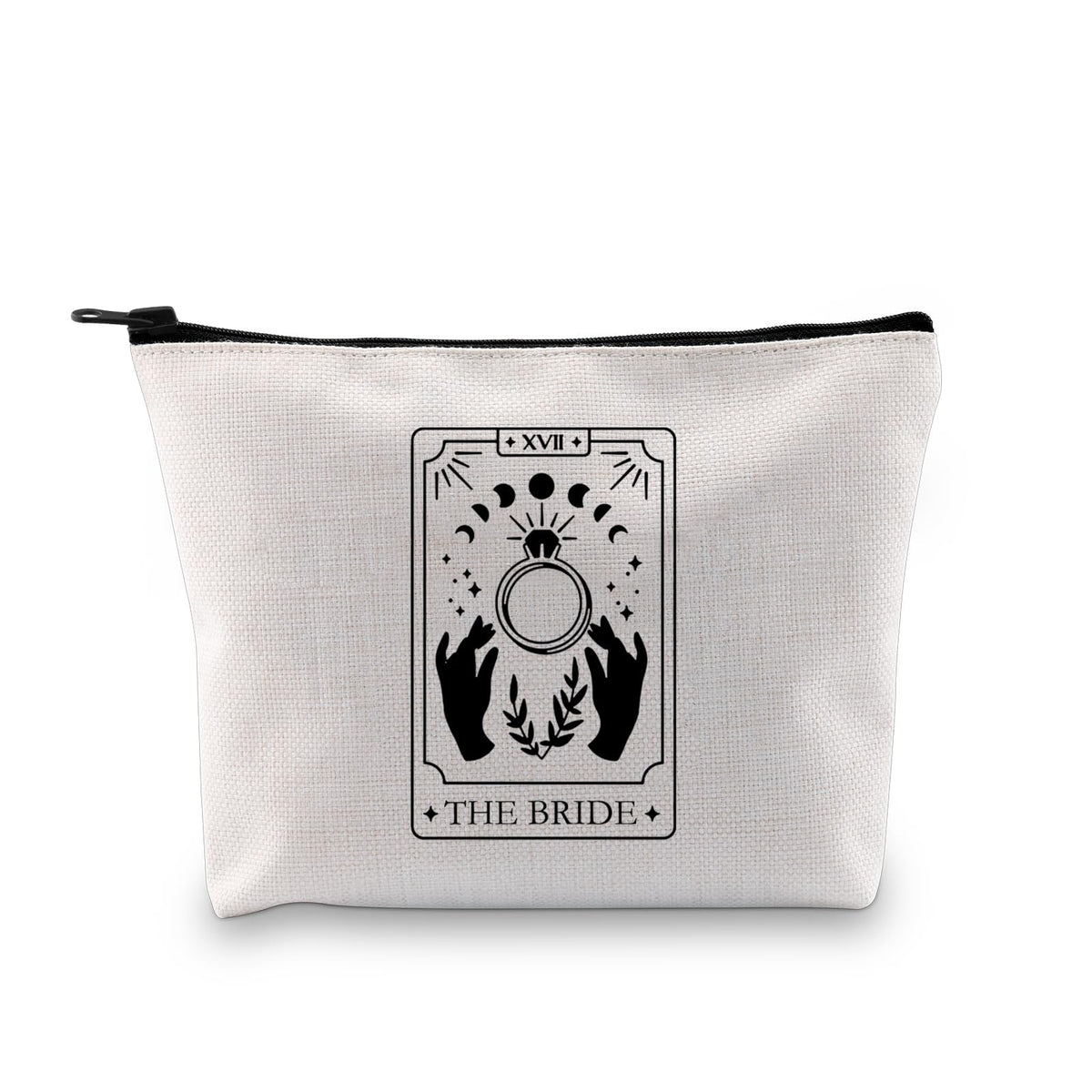 Tarot Card Cosmetic Bag Makeup Pouch Travel Organizer Witchy Bride Gift