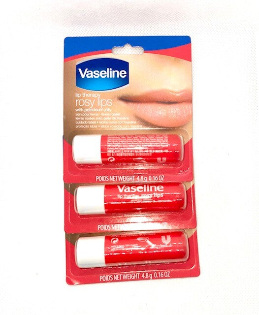 Lip Balm Set - 3 Pack Lip Therapy with Petroleum Jelly for Soft Lips