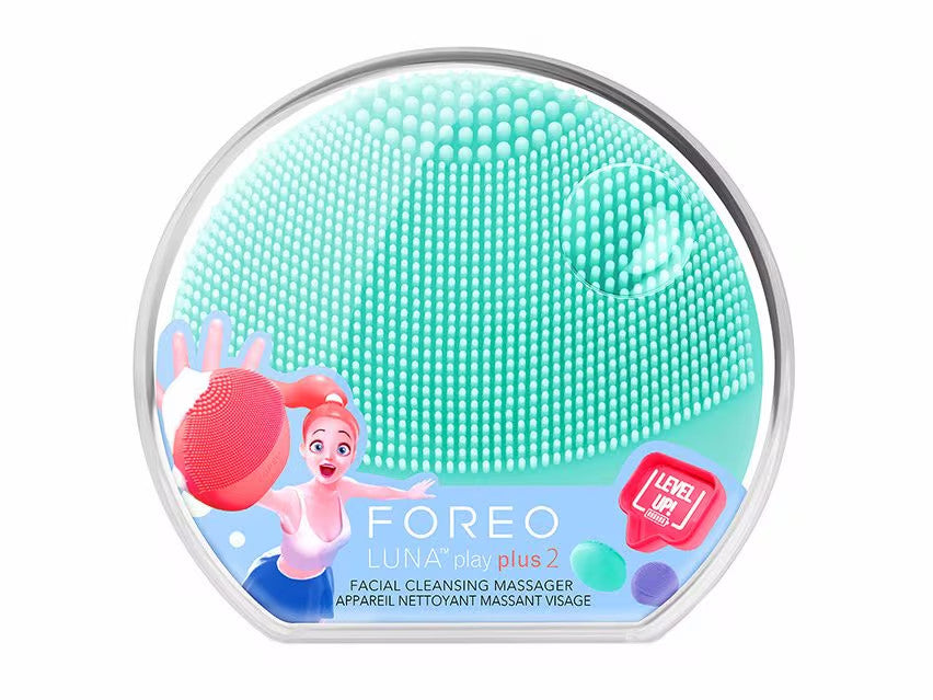 Facial Cleansing Brush - T Sonic Silicone Face Cleansing Device - Minty Cool