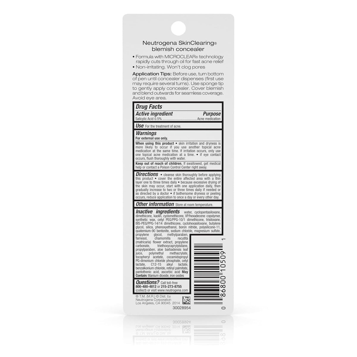 Face Concealer for Blemish Coverage - Shade 09 Buff, Oil-Free, Non-Comedogenic, 0.05 Oz