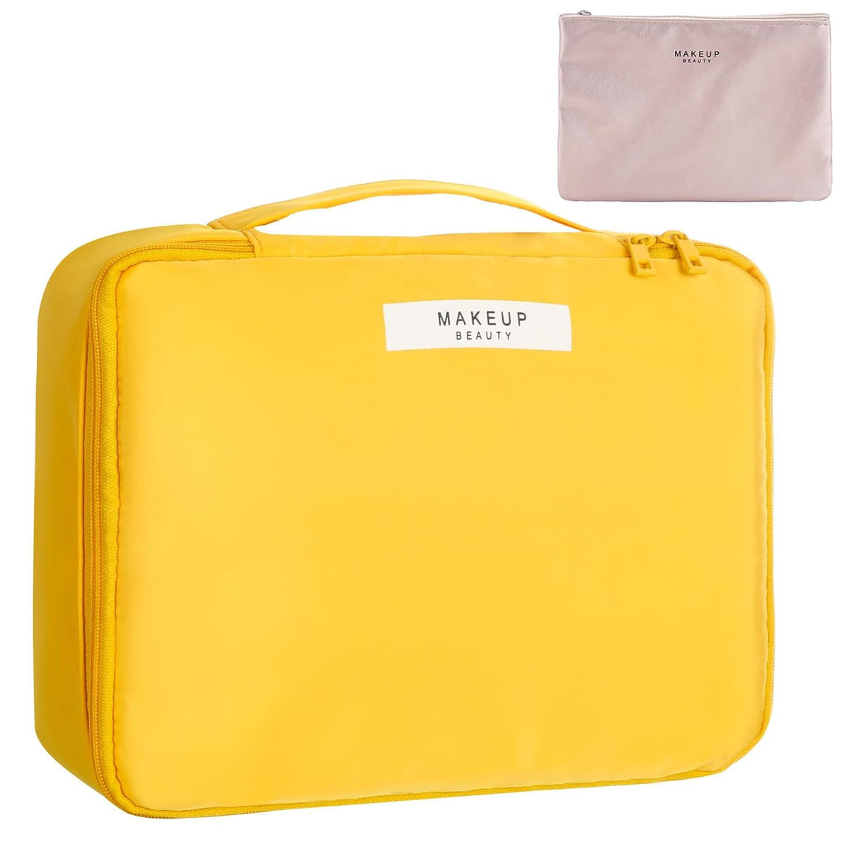 Lightweight Travel Makeup Bag with Large Capacity and Waterproof Interior