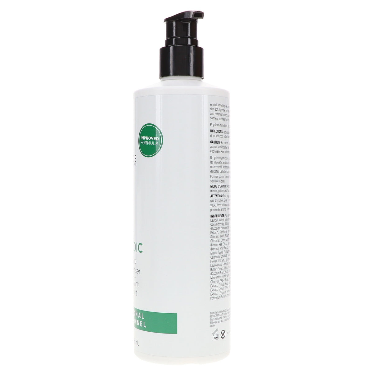 Balancing Facial Cleanser 12 oz for All Skin Types - Organic & Gentle
