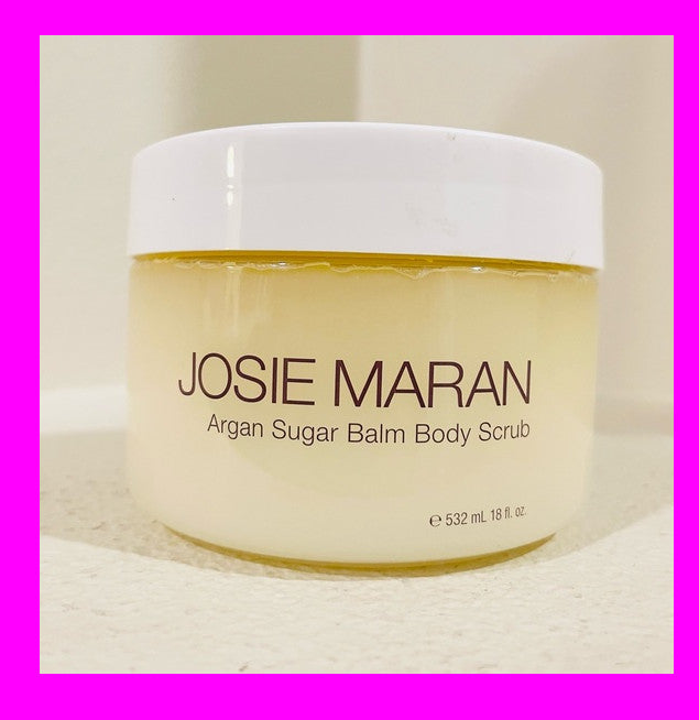 Josie Maran Argan Sugar Balm Body Scrub Exfoliate HUGE 18oz SWEET