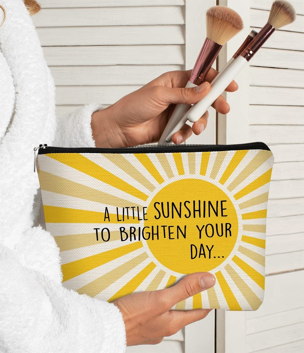Summer Inspirational Makeup Bag - Gift for Women, Teens, Moms & Teachers