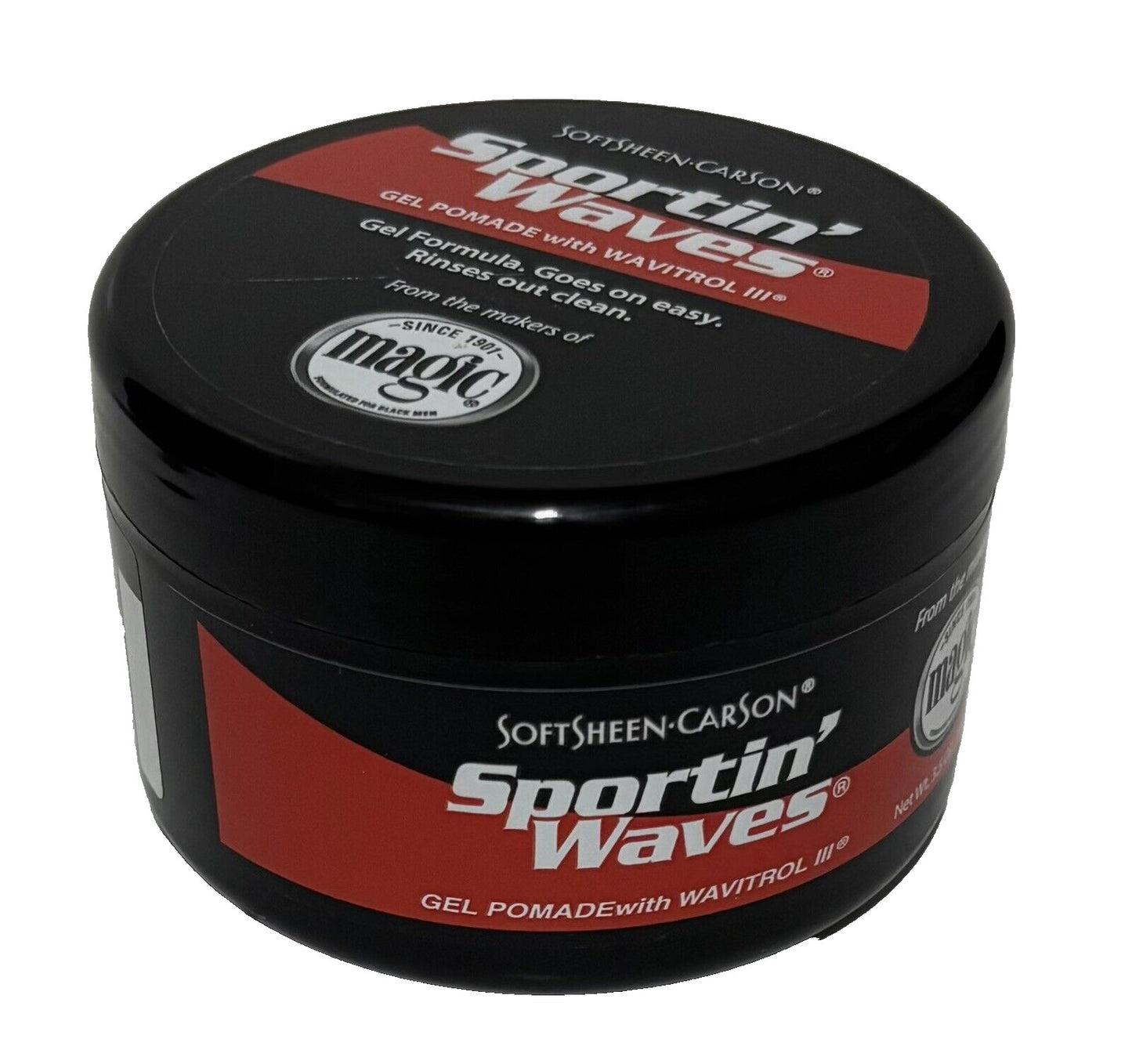 Lot of 2 Sportin' Waves Gel Pomade with Wavitrol III - 3.5 oz