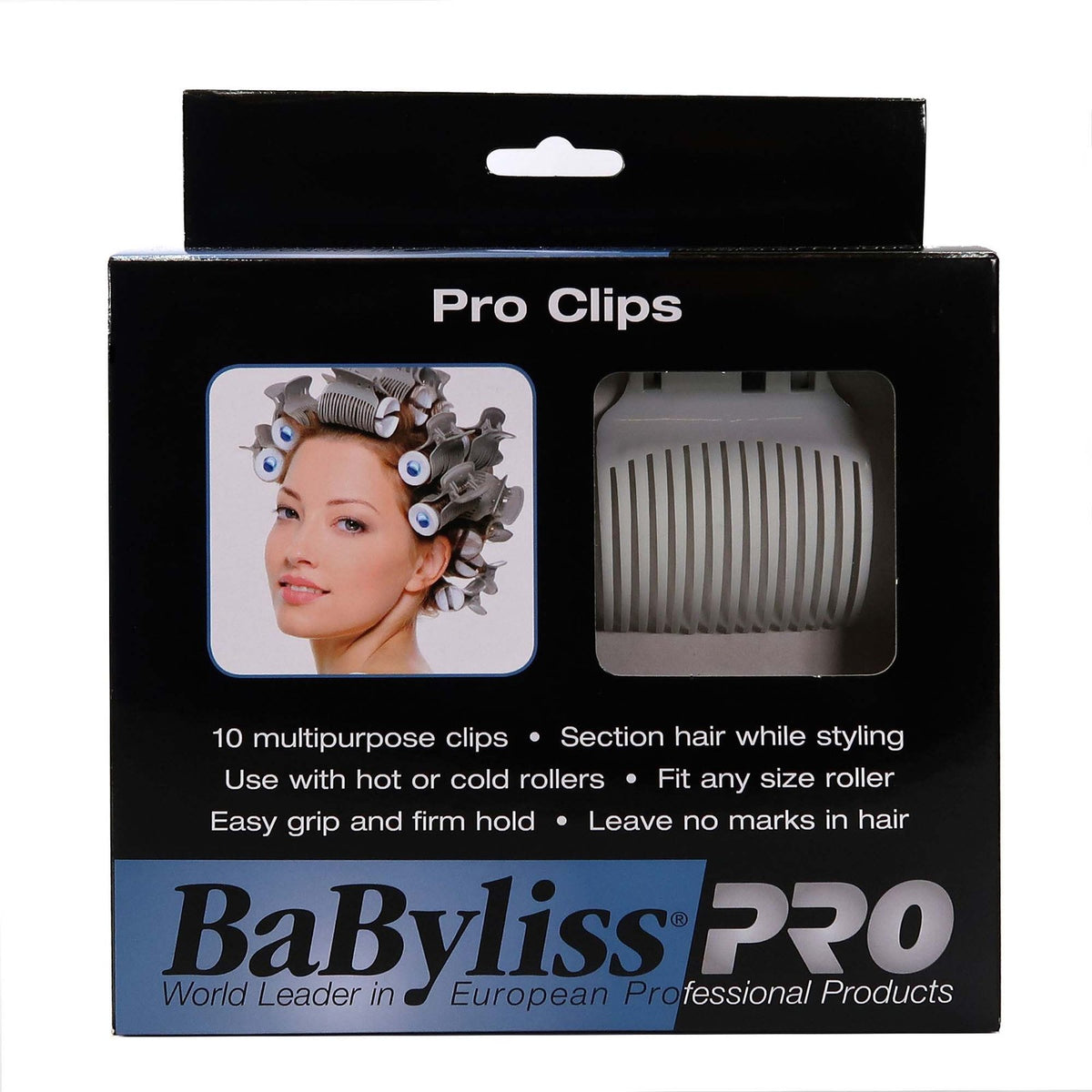 3x BaBylissPRO Clips for Rollers BABPC10
