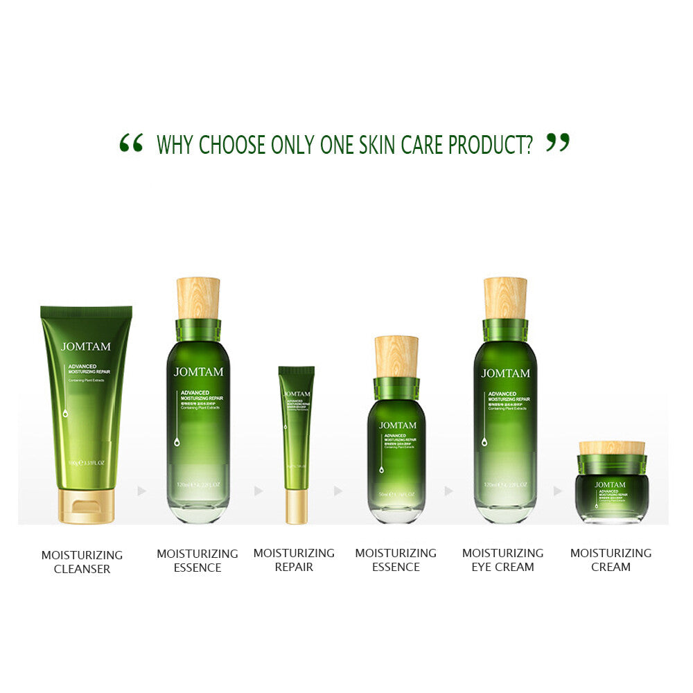 Hydrating Skincare Set with Avocado & Plant Extracts - 6 Pieces for Moisture & Repair