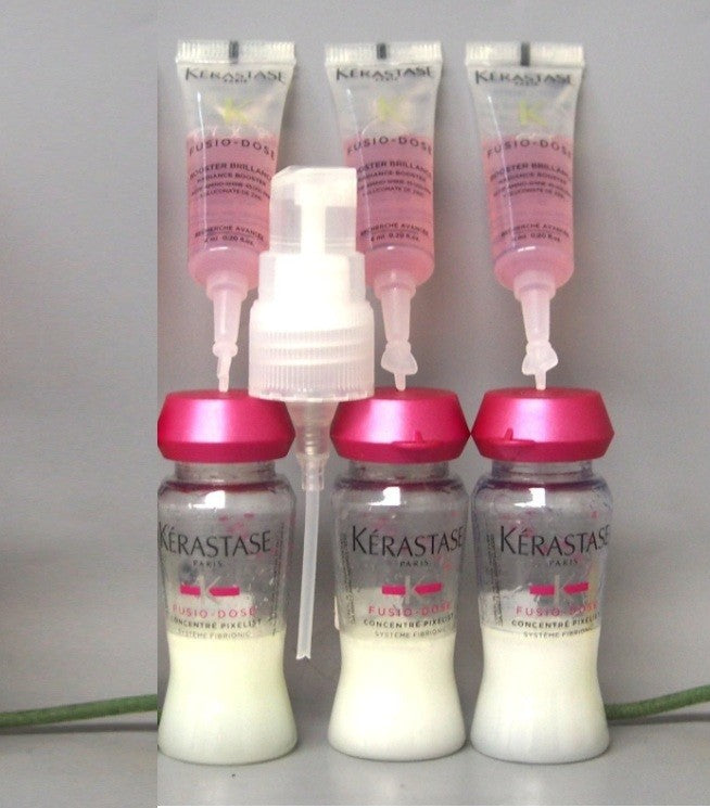Kérastase Fusio Dose Home Lab Hair Treatment Kit with Vials, Boosters & Spray
