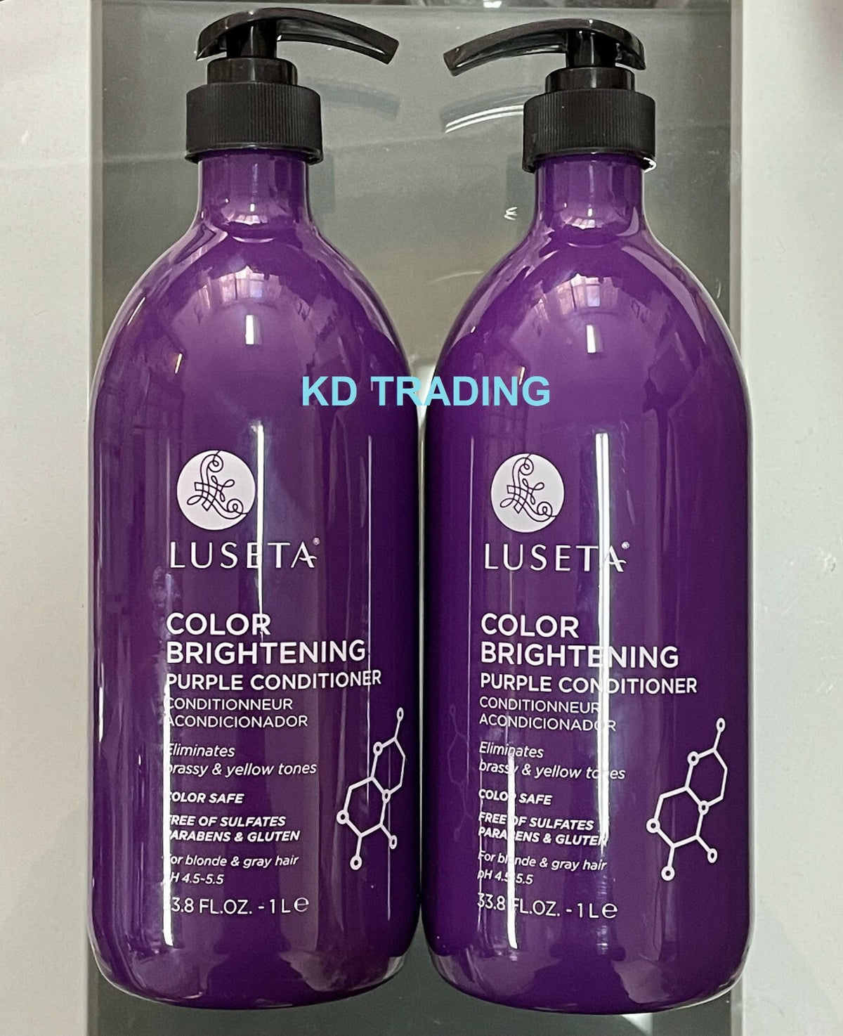 Purple Brightening Hair Conditioner for Blonde & Gray Hair - Detangles & Softens