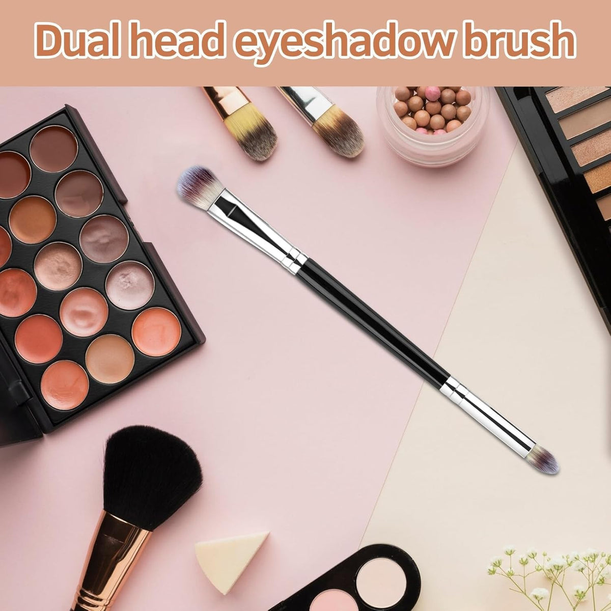 Professional Eyeshadow Brush Set for Eye Makeup & Concealer - 3 Pieces