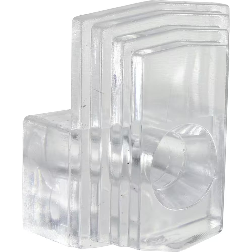 Plastic Mirror Clips 1/4 Inch Clear Wall Mounting Hardware Pack of 8