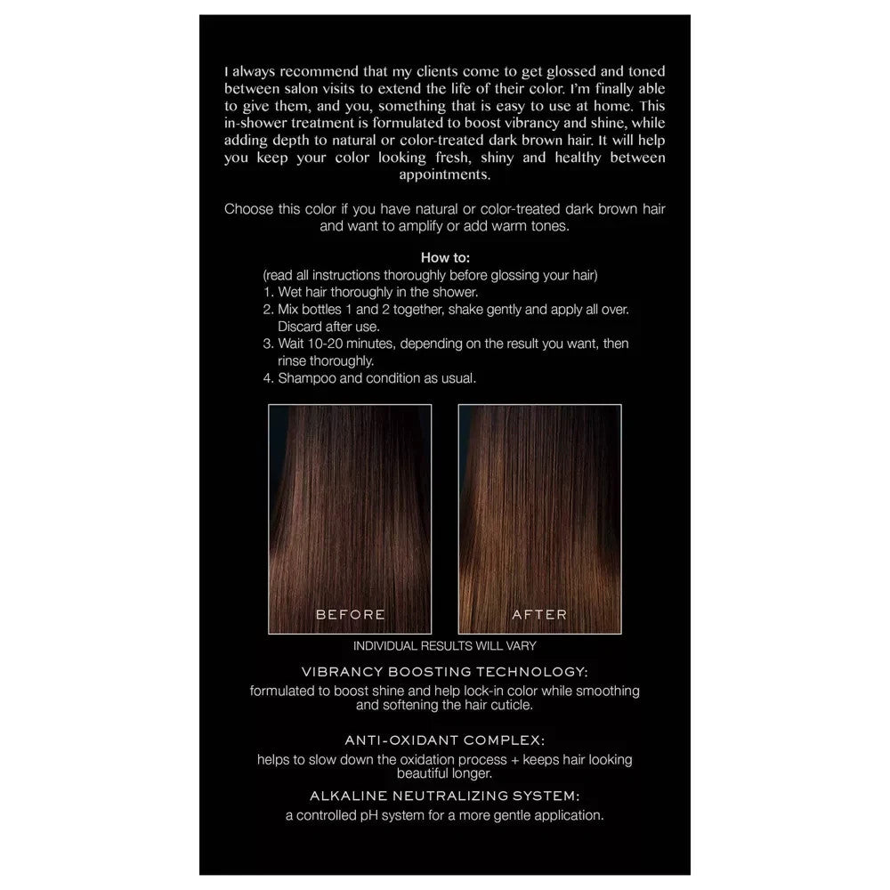 Kristin Ess Signature Gloss, Chocolate Cosmo Dark Golden Brown- Lot