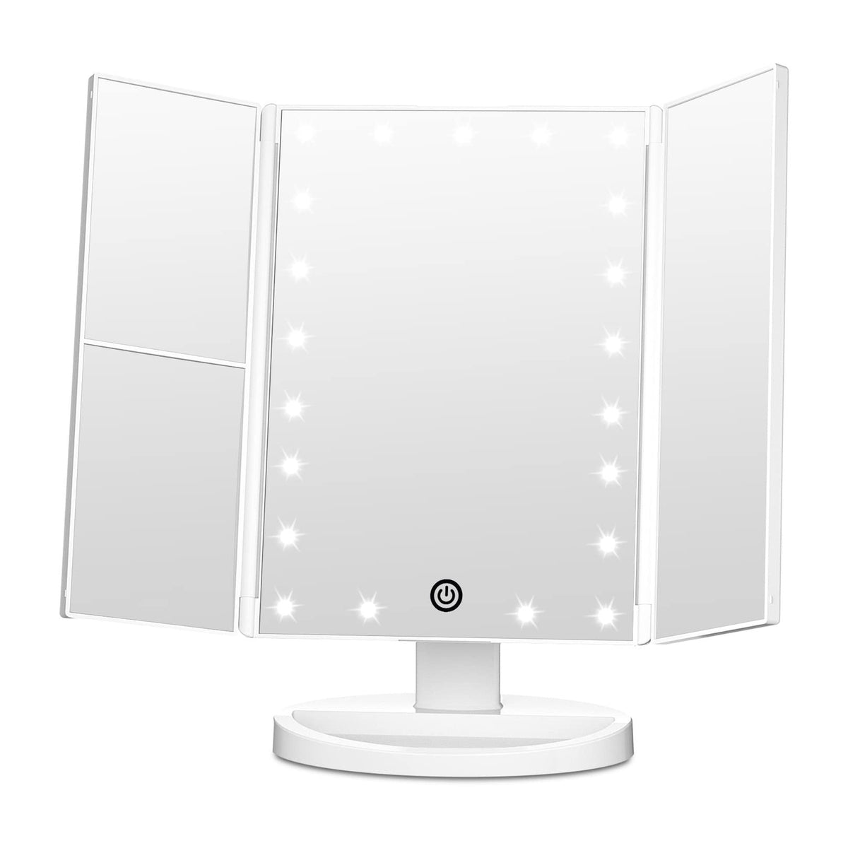 Fascinate 2x/3x Magnification Trifold Vanity Mirror with 21 LED Lights
