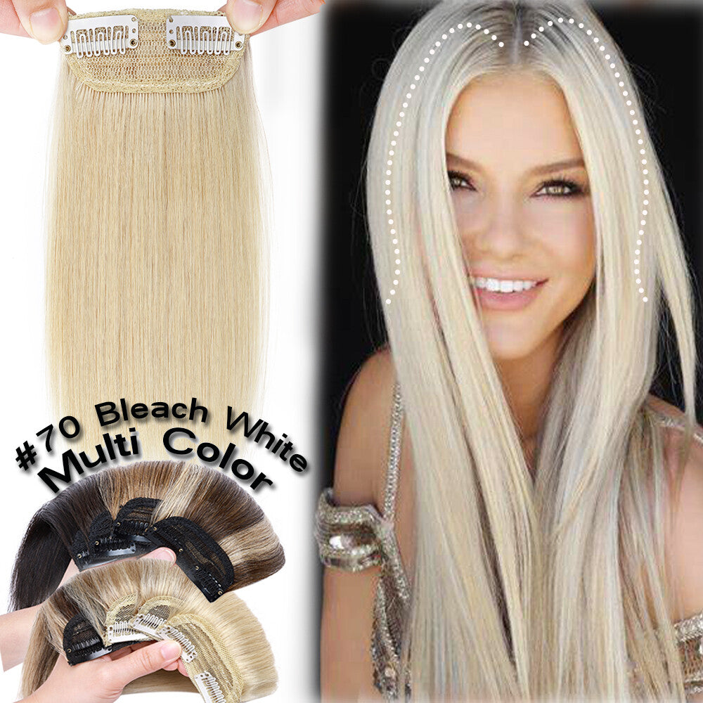 Remy Human Hair Extensions Clip-In One Piece Full Head Weft - Multiple Colors & Lengths