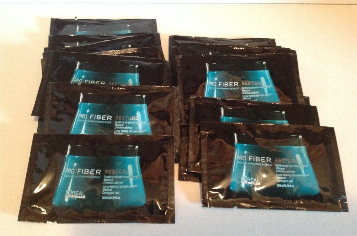 Hair Repair Mask Sample Pack - Restores Shine & Softness, 20 TSA-Friendly Singles