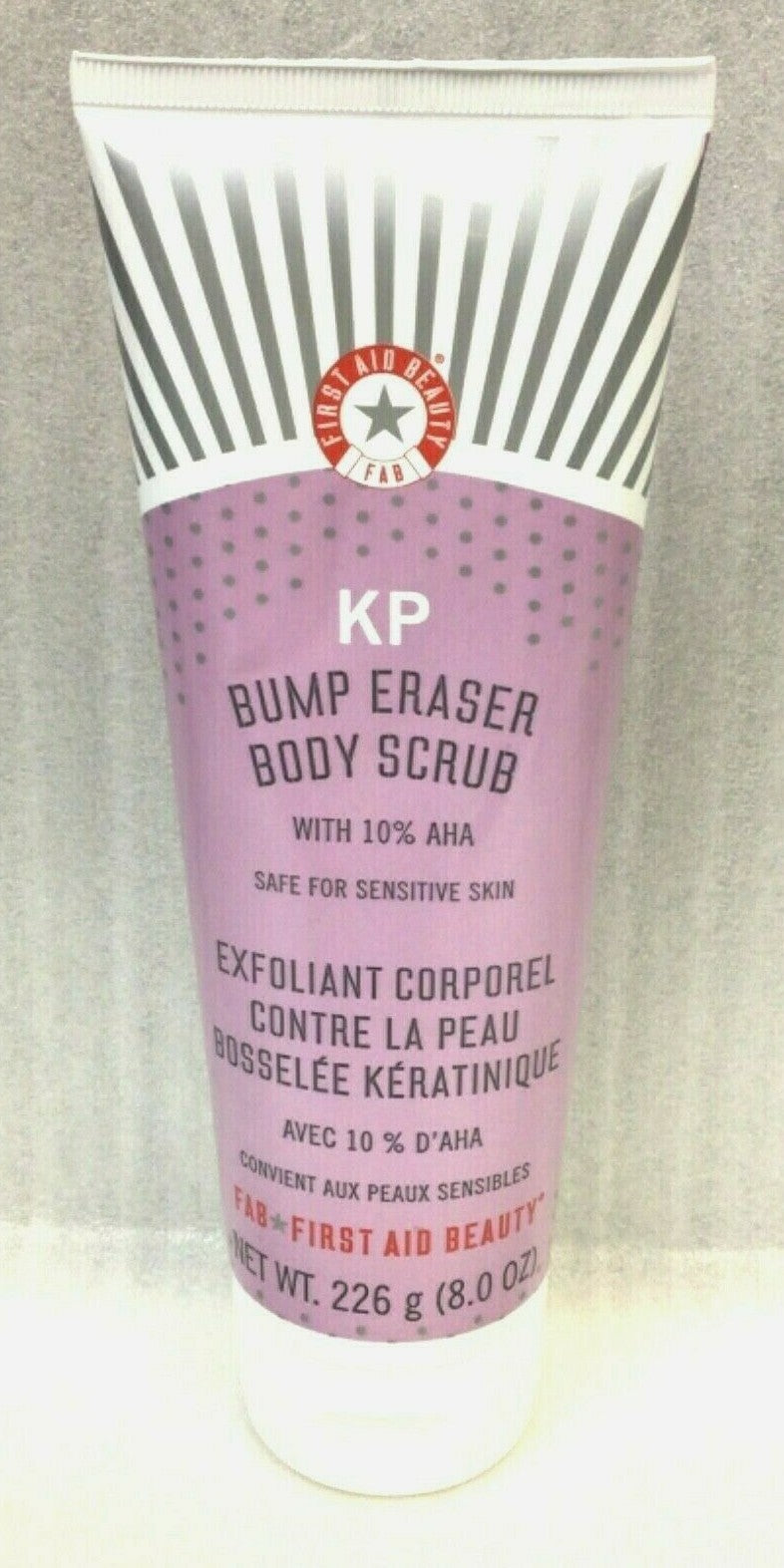 FIRST AID BEAUTY FAB KP BUMP ERASER BODY SCRUB with10% AHA 8oz./226g.