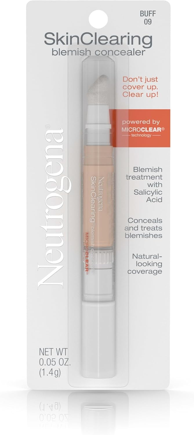 Face Concealer for Acne-Prone Skin with Salicylic Acid - Buff 09, 0.05 oz