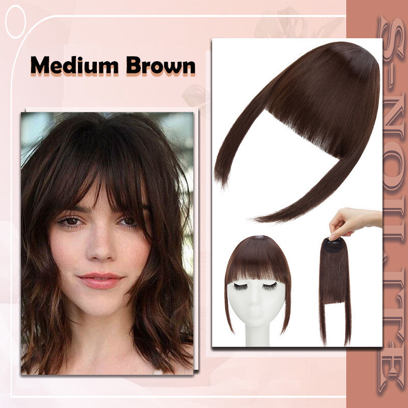 French Style Clip-In Bangs Hair Extensions - 11 Inches Natural Look