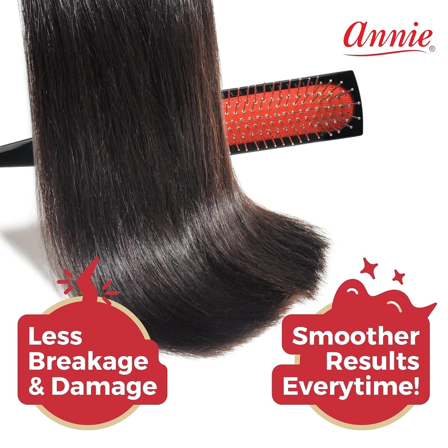 Wire Wig Brush Detangler for Textured Wigs - Black Styling Tool