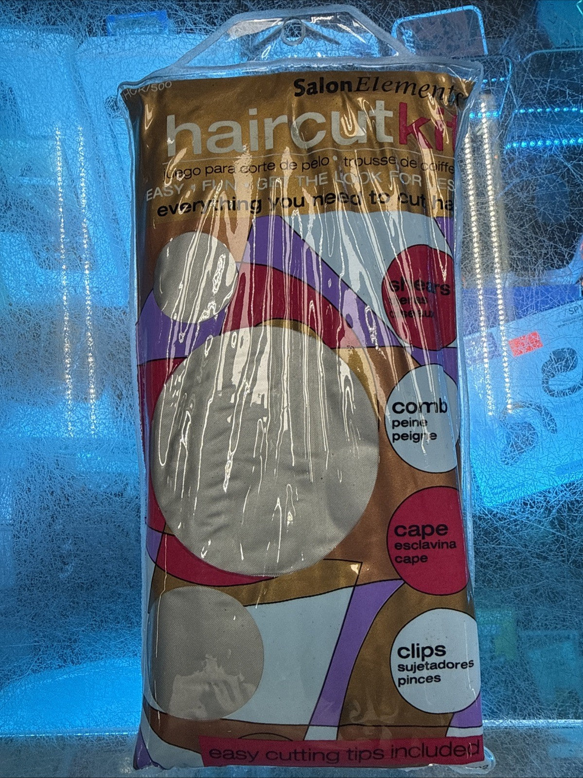 Salon Elements Hair Cutting Kit, Barber Shop Supply Cape, Comb, And