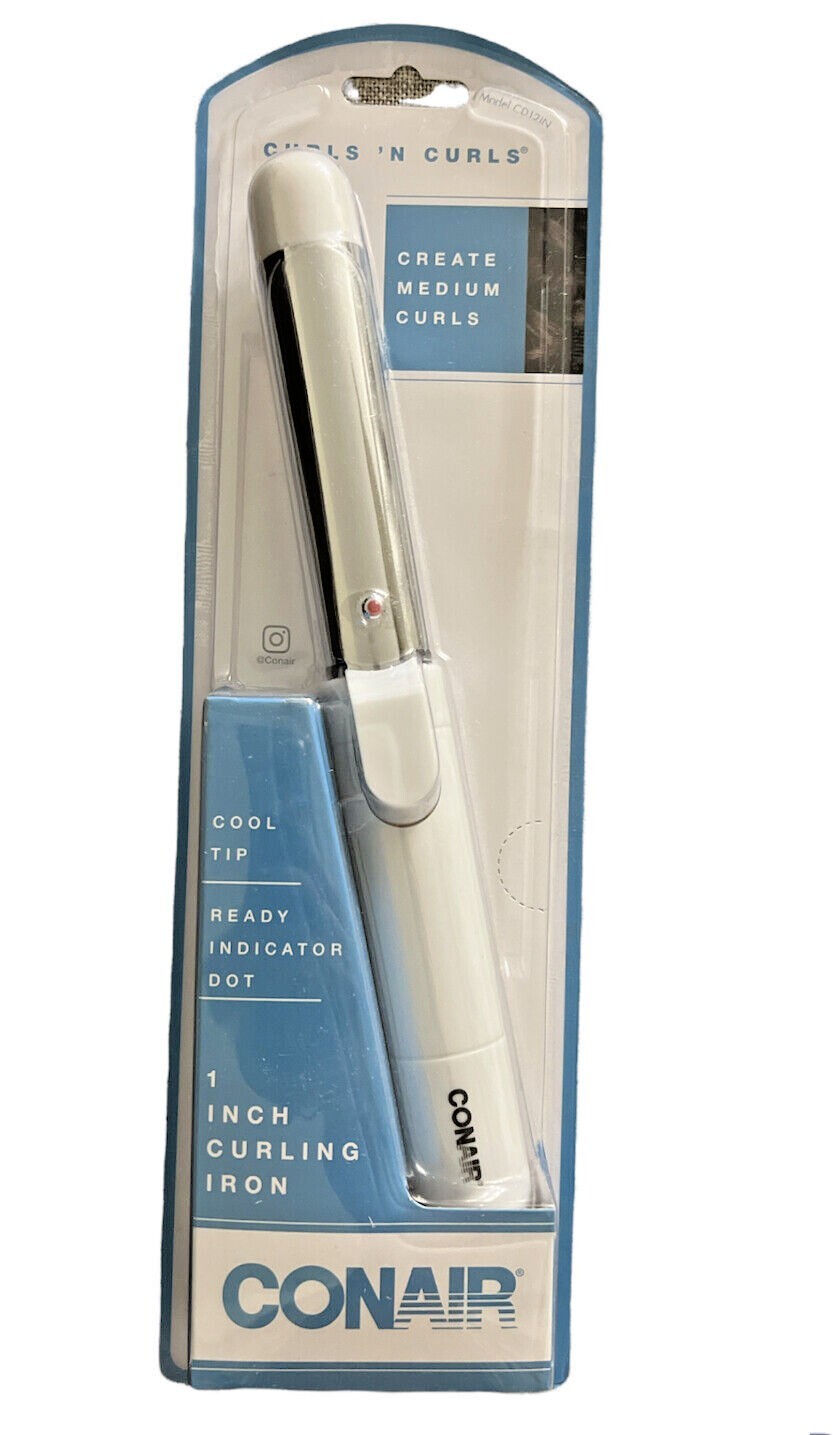 Conair Curls N Curls 1 Inch Curling Iron for Medium Curls - Cool Tip