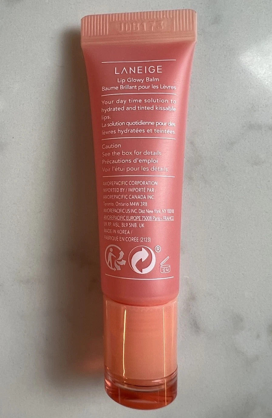 Lip Glowy Balm Grapefruit Set - Hydrating Lip Gloss 0.35 Oz x3