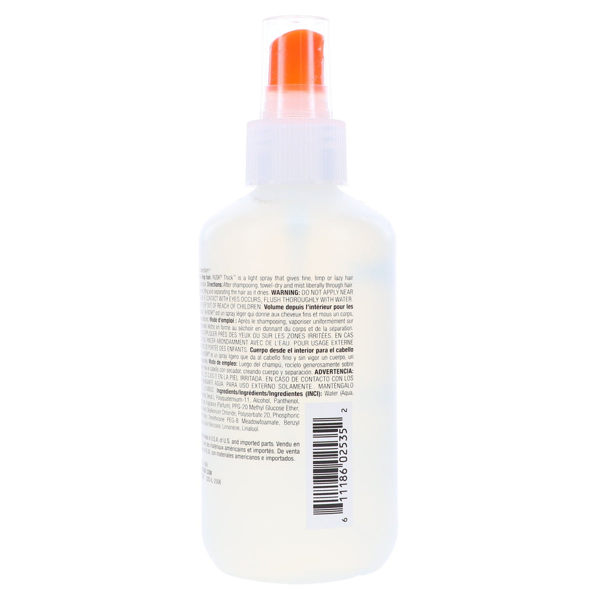 Rusk Thick Body and Texture Amplifier - 6 oz for Fine & Thin Hair