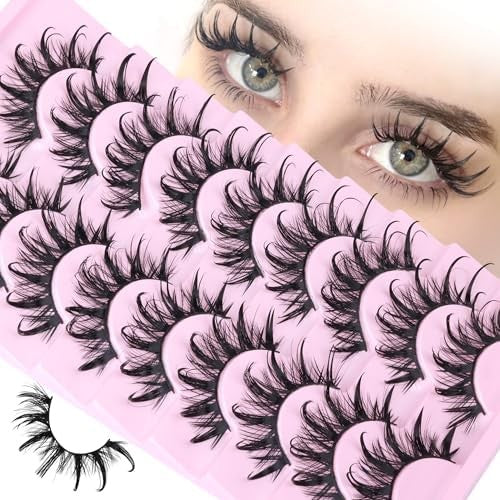 Dramatic Cat Eye False Eyelashes Long Wet Look Manga Lashes - Reusable