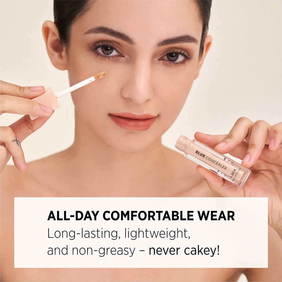 Hydrating Medium to Full Coverage Concealer for Flawless Skin - Almond