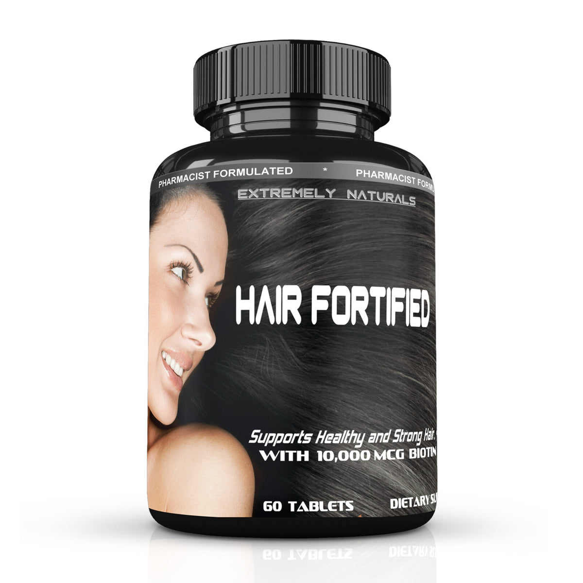 HAIR FORTIFIED Growth Product – Vitamins - Biotin 10000mcg | Keratin