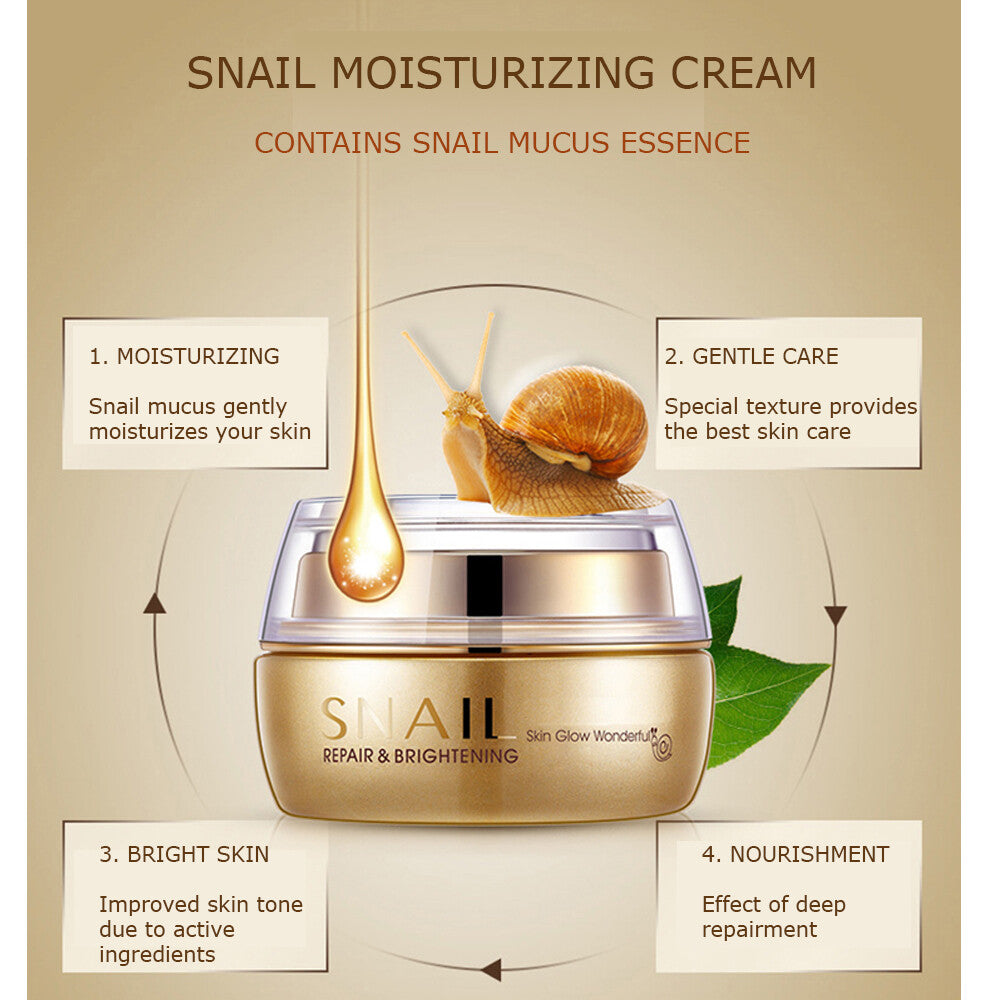 Snail Face Serum for Anti-Aging & Skin Brightening - Natural Skin Care