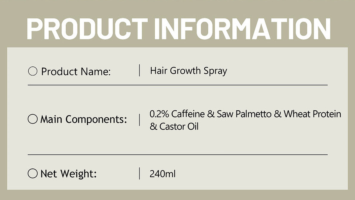 Disaar Beauty Hair Growth Spray Rosemary Castor Argan Anti-Hair Loss