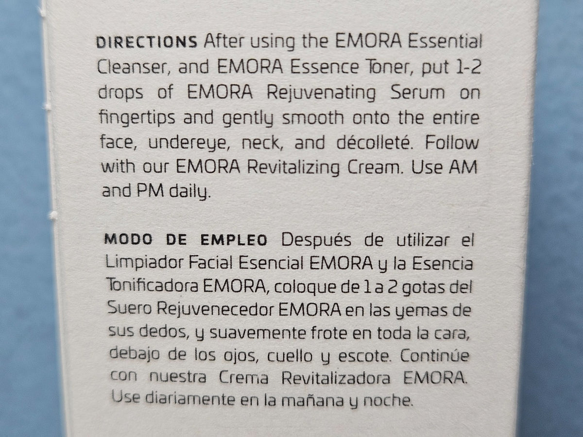 Activz Emora Daily Essentials Rejuvenating Serum 2.2 fl. oz - New Exp