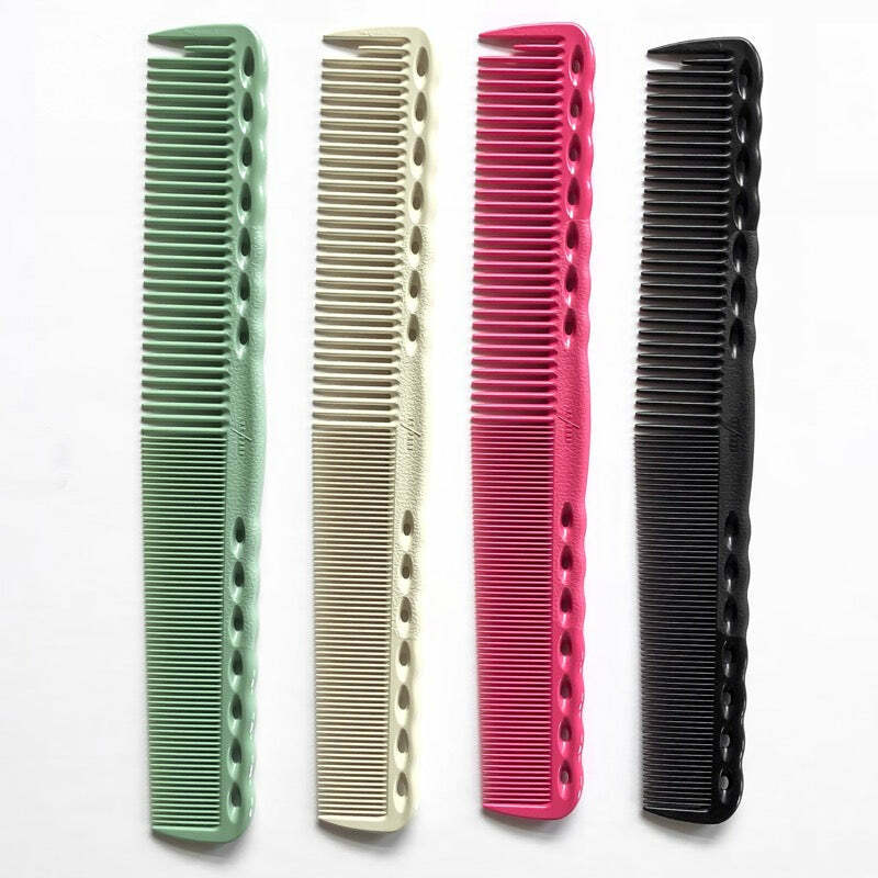 YS Park 334 Fine Cutting Grip Comb Carbon Hair Cutting Tool