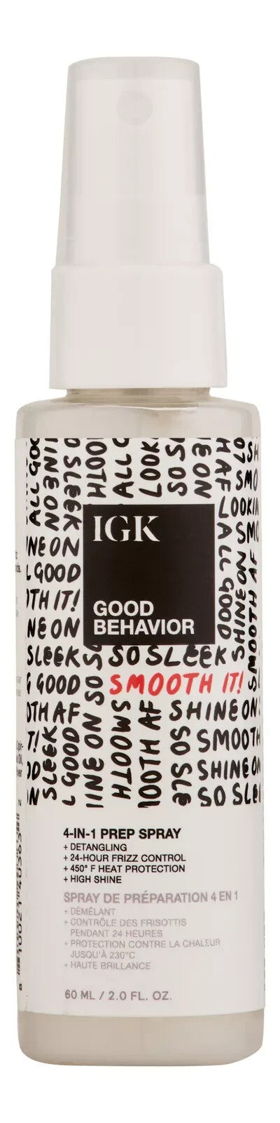 iGK Good Behavior 4-in-1 Hair Styling Prep Spray 2 oz - Heat Protectant & Shine