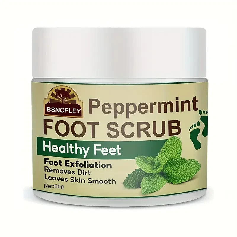 BSNCpley Peppermint Foot Scrub for Healthy Feet, 60g - Exfoliates,