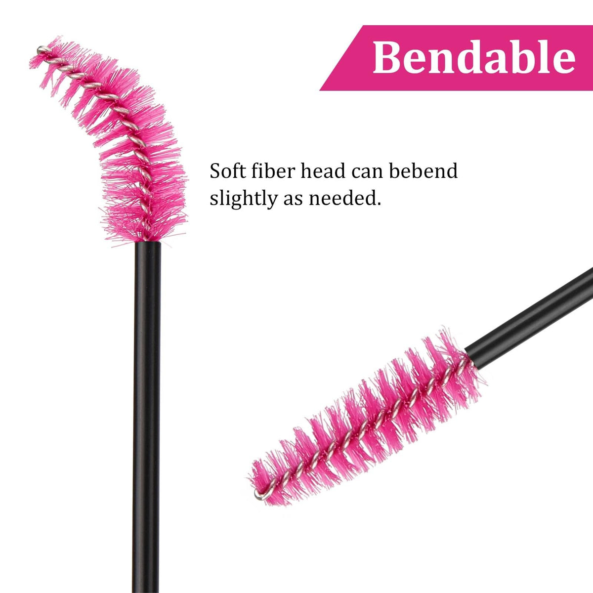 Disposable Mascara Wands 500 Pack for Eyelash Separation & Extension