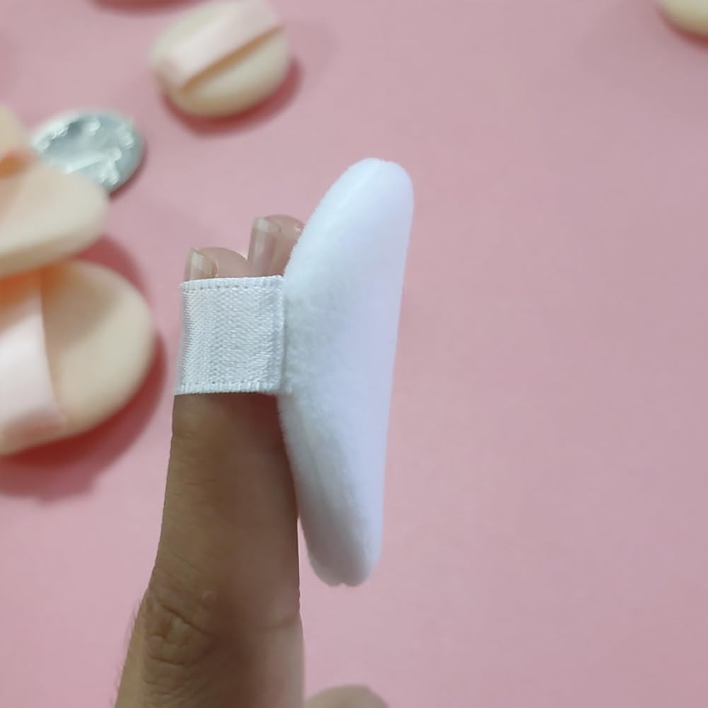 12Pcs Microfiber Powder Puff Set - Small 35mm Makeup Blending Sponges