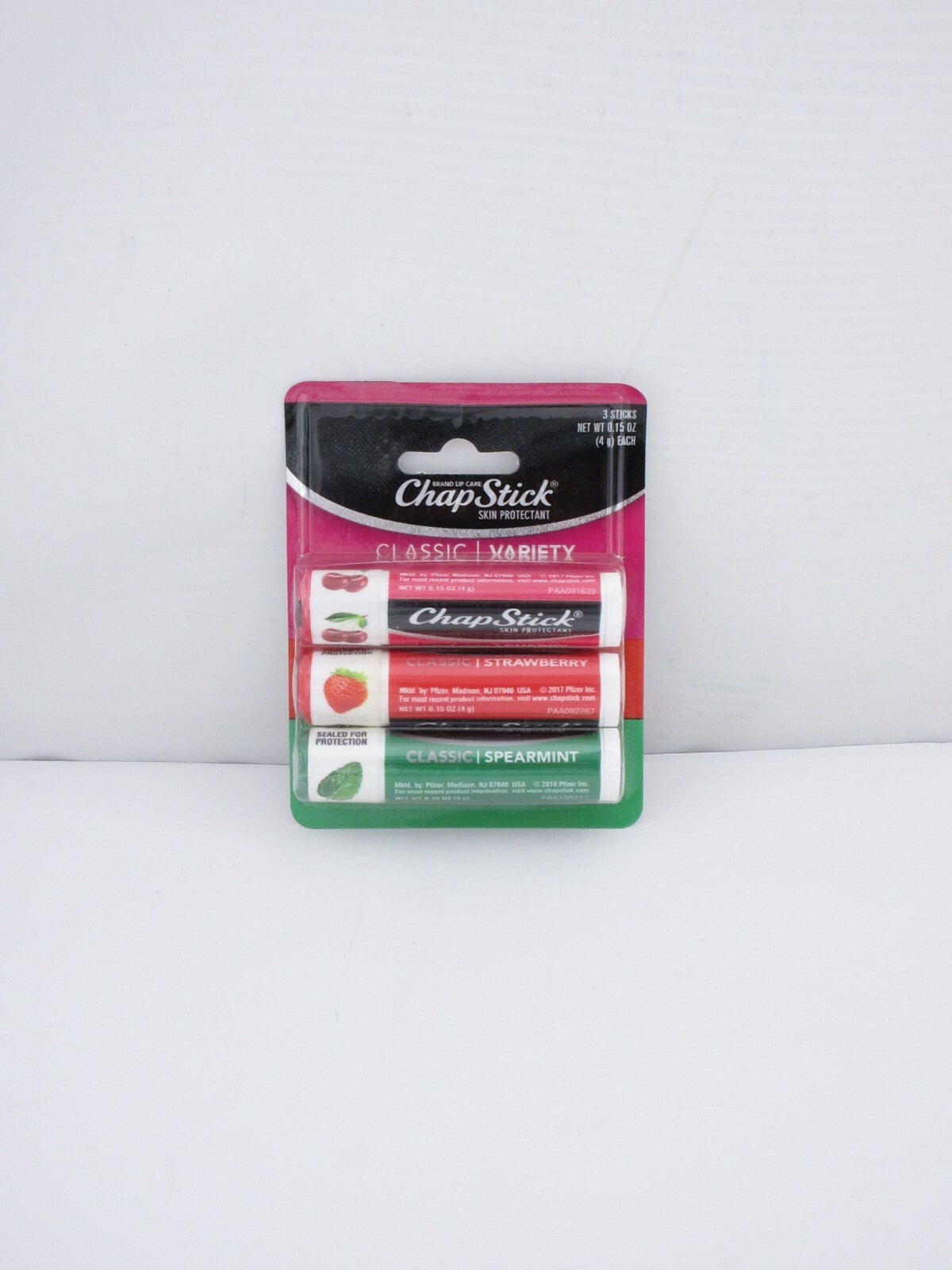 Chapstick Classic Variety Pack - 3 x 0.15 oz Lip Balm Tubes