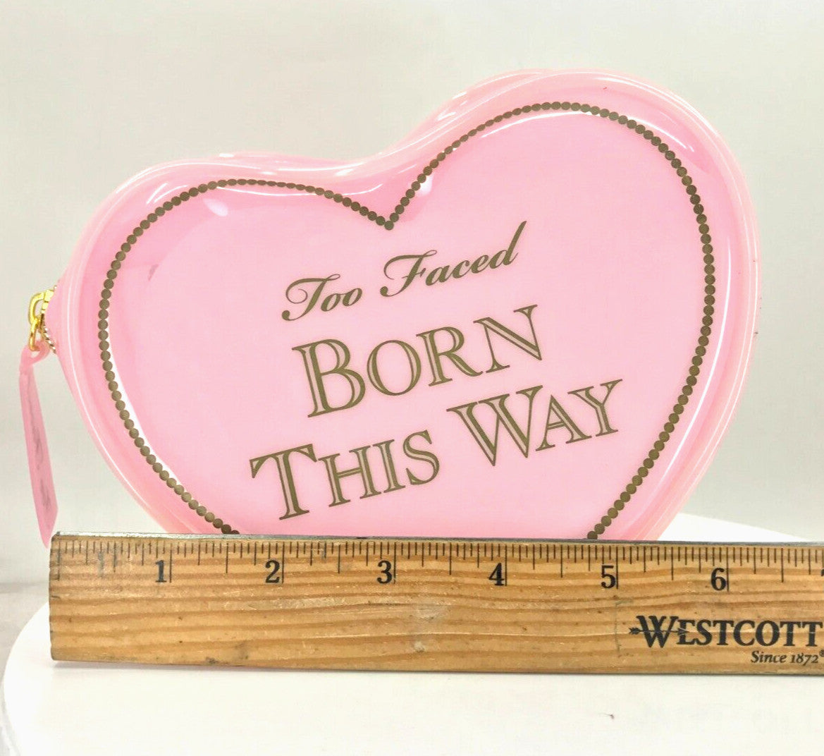 Too Faced Born This Way Heart Cosmetic Bag - New Makeup Storage