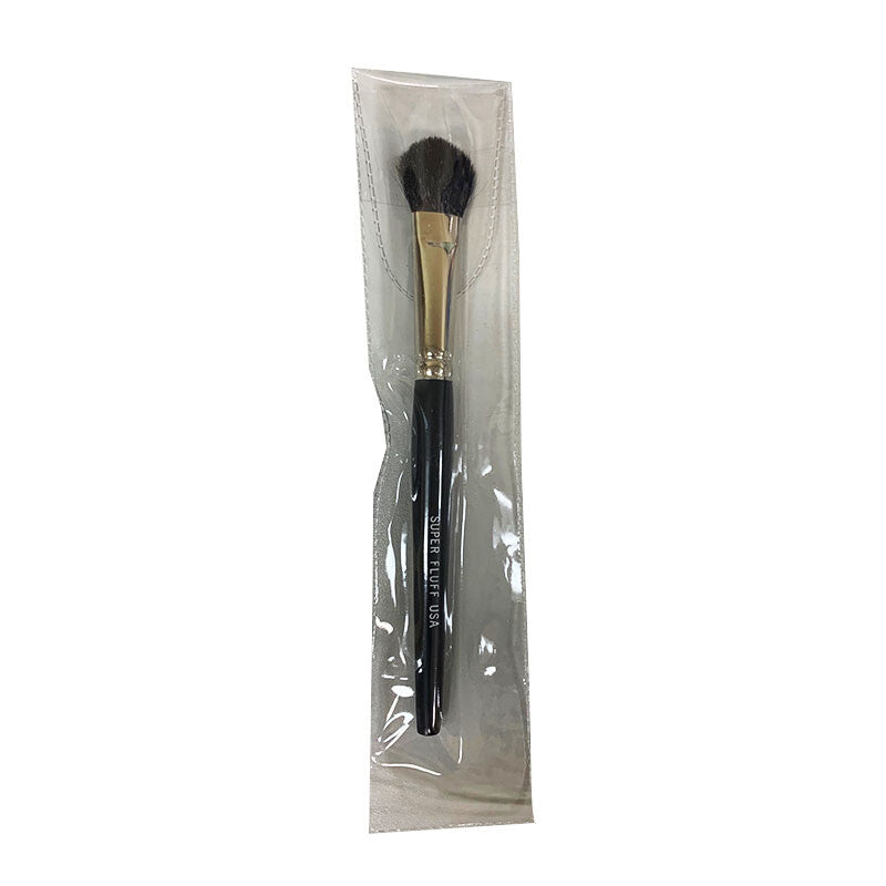 6-Inch Multi-Purpose Fluff Brush with Black Handle - Face & Eye Makeup Tool